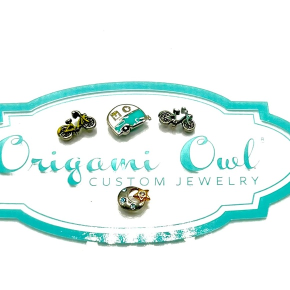 Origami Owl Authentic Silver Charms 3 Charms Bundle - Picture 1 of 2